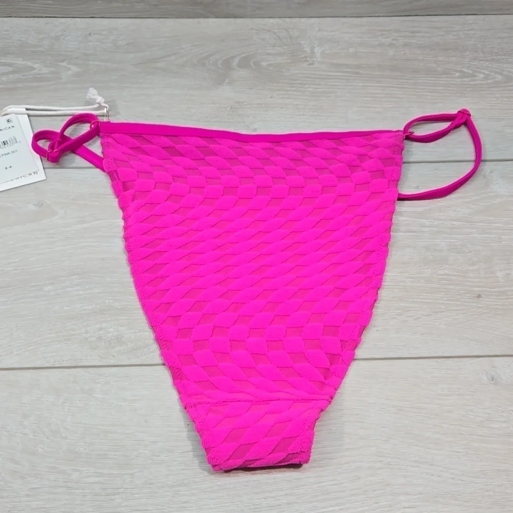 NWT Good American Women Hawiian Pink bottom Swim sz 4/XL
